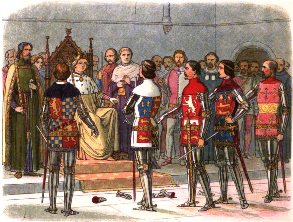 The Lords Appellant before King Richard II