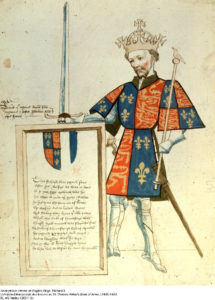 King Richard II and his coat of arms