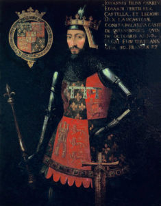 John of Gaunt with his coat of arms 