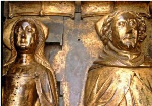 Funeral effigies of Richard and Anne at Westminster Abbey